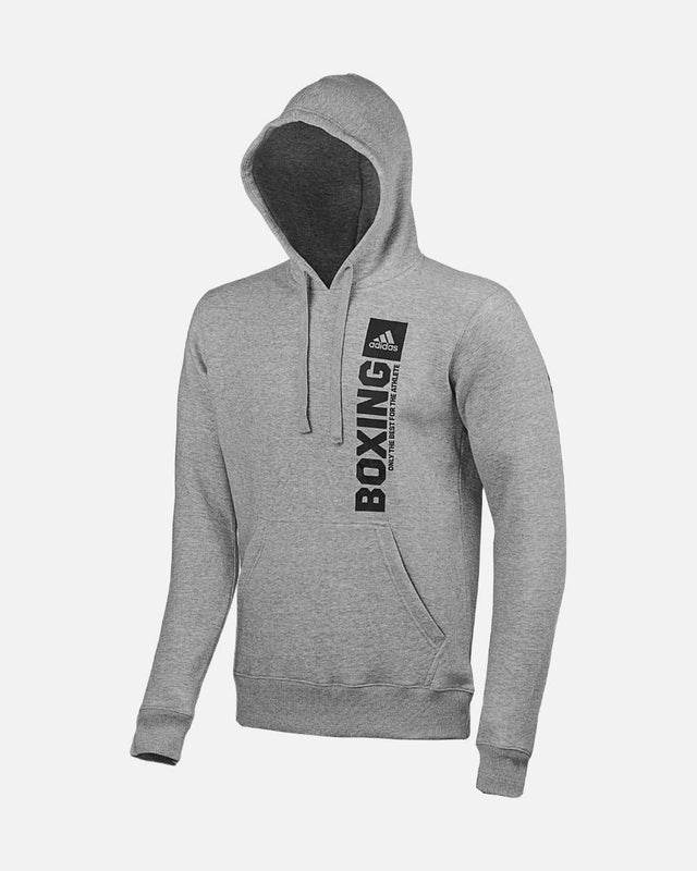 Adidas Hoodie Community Vertical Boxing - Grau/Schwarz