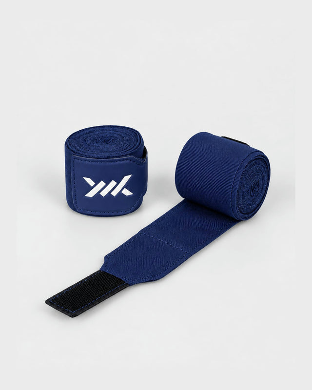 Caged Boxbandagen Essential – Marineblau (inklusive Waschbeutel)