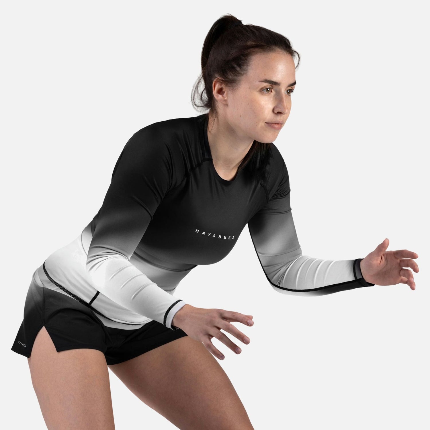 Hayabusa Rashguard Apex Nova Lange Ärmel Damen - Grau