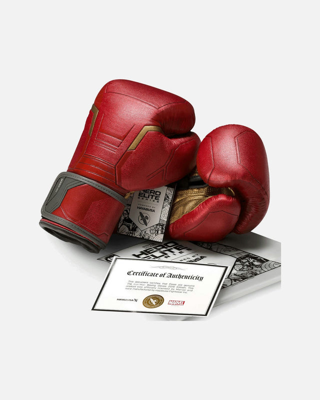 Hayabusa Marvel Boxhandschuhe Iron Man - Rot/Gold