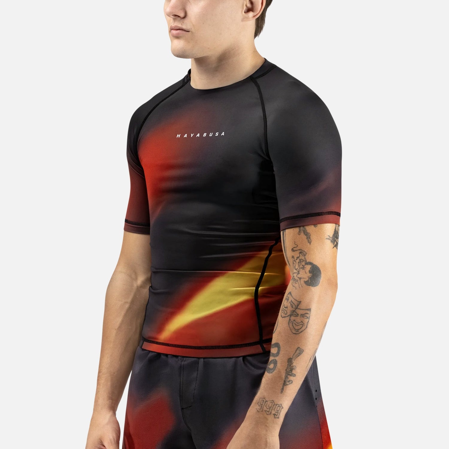 Hayabusa Rashguard Apex Nova Kurzarm - Orange