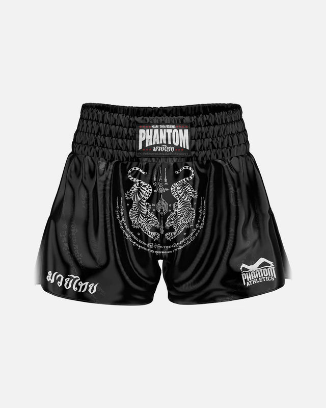 Phantom Athletics Muay Thai Shorts Sak Yant - Schwarz