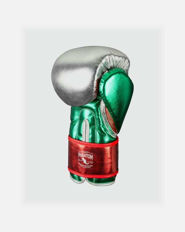 Phantom Athletics Boxhandschuhe Mexico - Silber/Grün/Rot