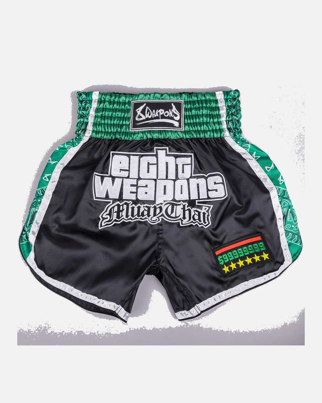 8 WEAPONS Muay-Thai-Shorts West Coast - Grün