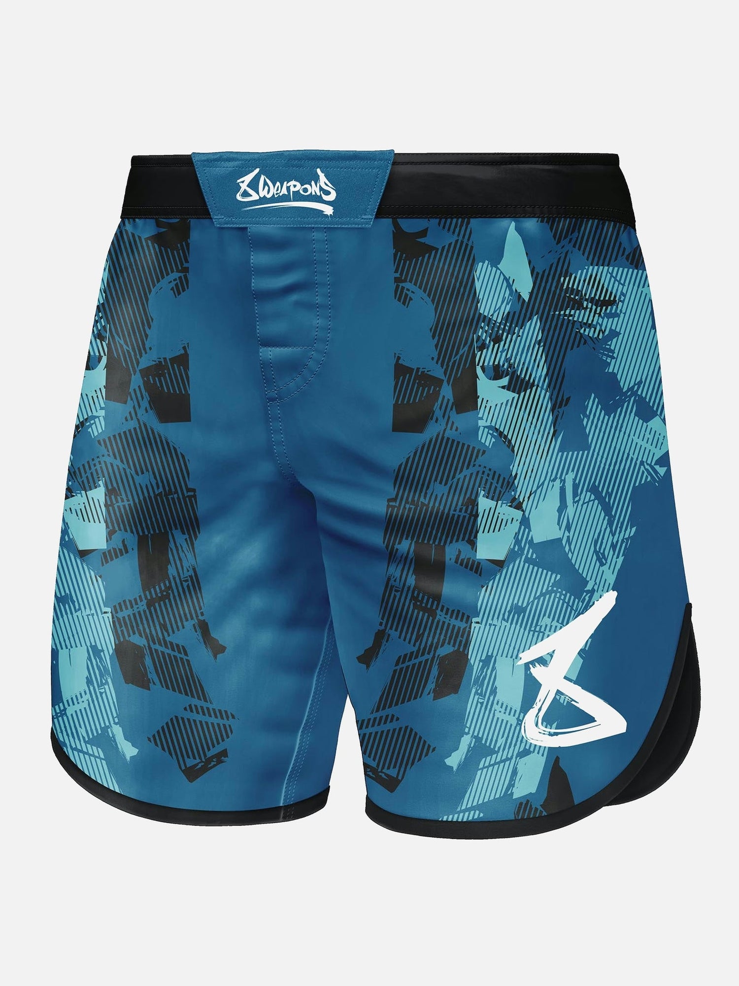 8 WEAPONS MMA Shorts Hit 2.0 - Marineblau/Schwarz