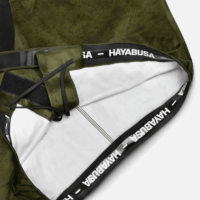 Hayabusa MMA Shorts Hex Mid-Thigh - Grün