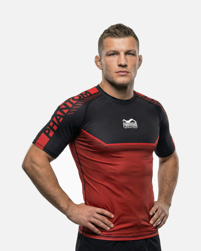 Phantom Athletics Rashguard EVO Apex Kurzarm - Rot