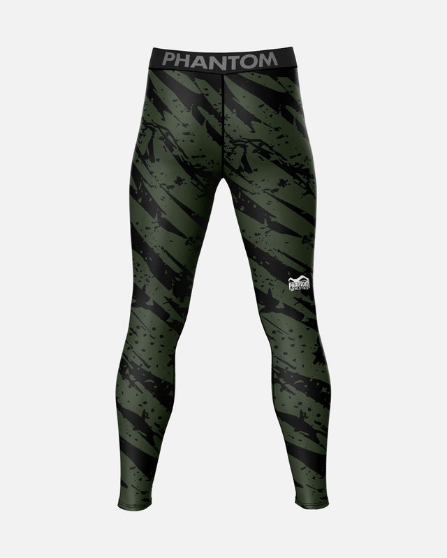 Phantom Athletics Kompressionsshorts Camo Tiger - Armeegrün