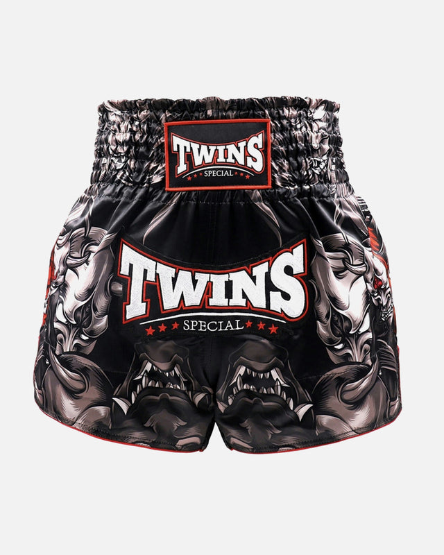 Twins Muay Thai Shorts TTBL Kabuki - Schwarz