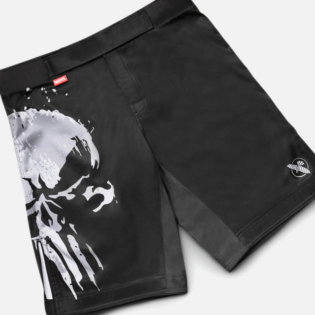 Hayabusa Marvel MMA Shorts The Punisher - Schwarz