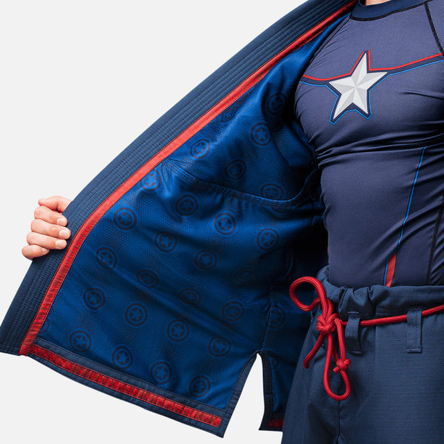 Hayabusa Marvel BJJ Gi Captain America - Blau