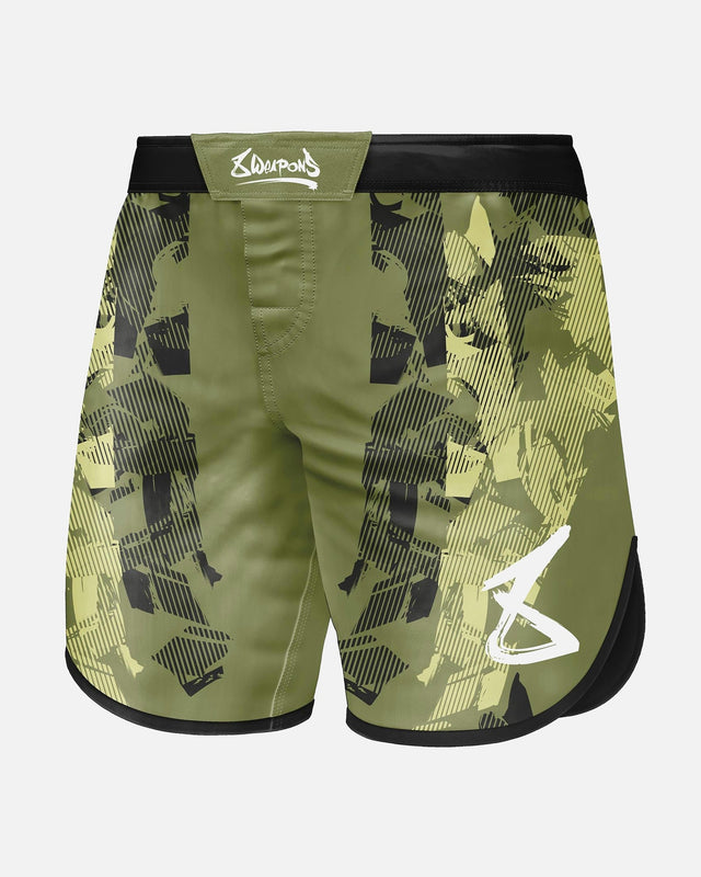 8 WEAPONS MMA Shorts Hit 2.0 - Oliv/Schwarz