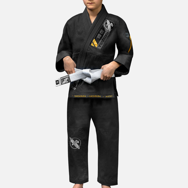 Hayabusa BJJ Gi Ascend Kinder - Schwarz