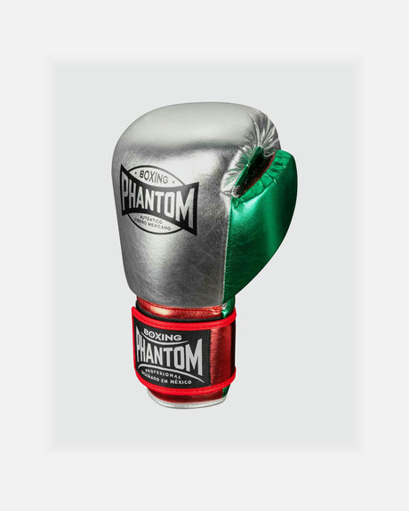 Phantom Athletics Boxhandschuhe Mexico - Silber/Grün/Rot