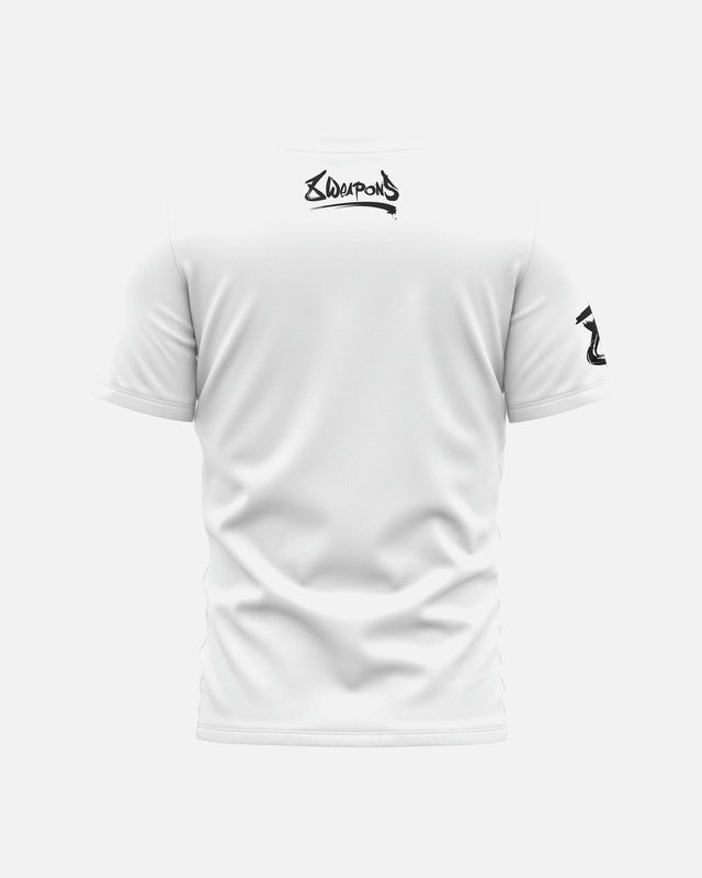 8 WEAPONS T-Shirt Sak Yant Tigers - Weiß