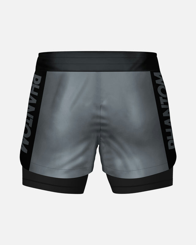 Phantom Athletics Kompressionsshorts Fusion 2in1 Apex - Grau