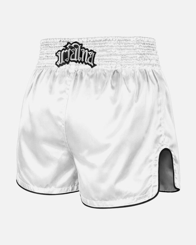 8 WEAPONS Muay Thai Shorts Mongkol - Weiß/Schwarz