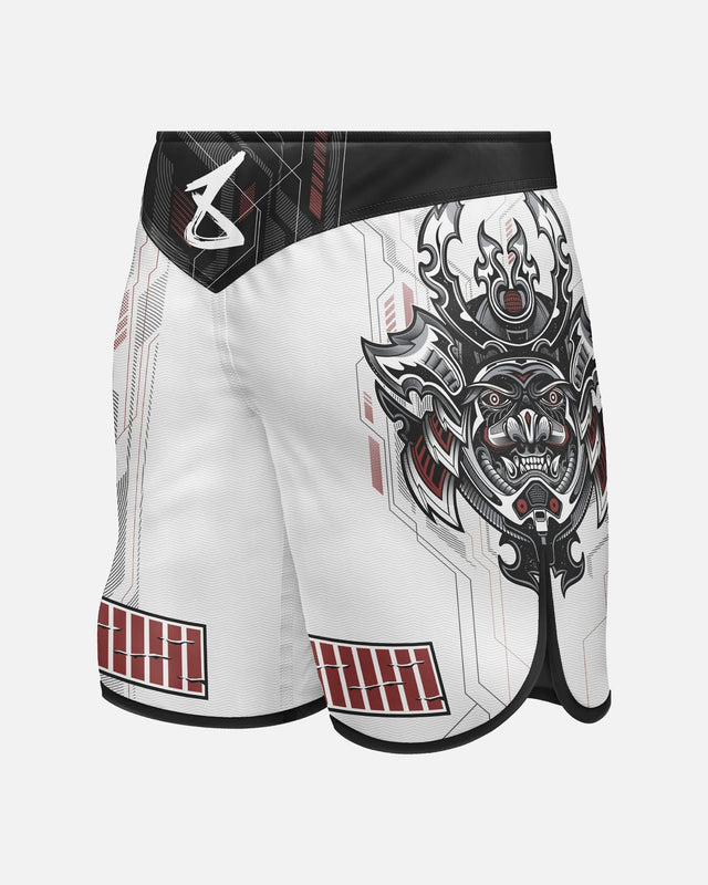 8 WEAPONS MMA Shorts Samurai 2.0 - Weiß/Rot
