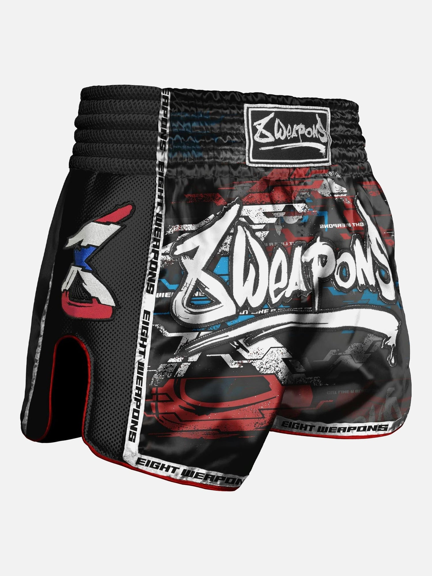8 WEAPONS Muay Thai Shorts Cut Like A Blade 2.0 - Schwarz
