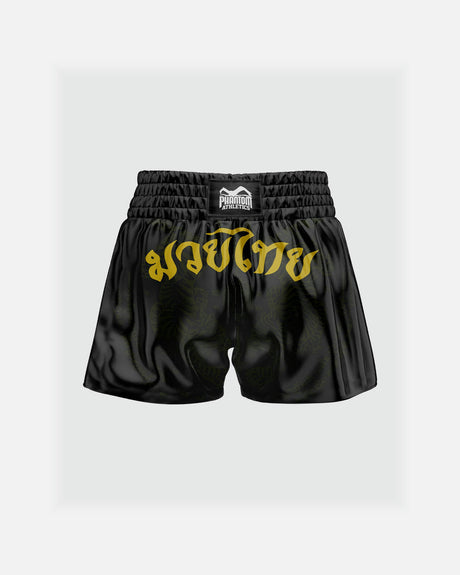 Phantom Athletics Muay Thai Shorts Sak Yant - Schwarz/Gold