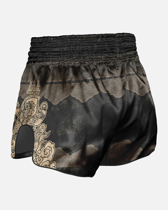 8 WEAPONS Muay-Thai-Shorts Hanuman - Schwarz/Gold
