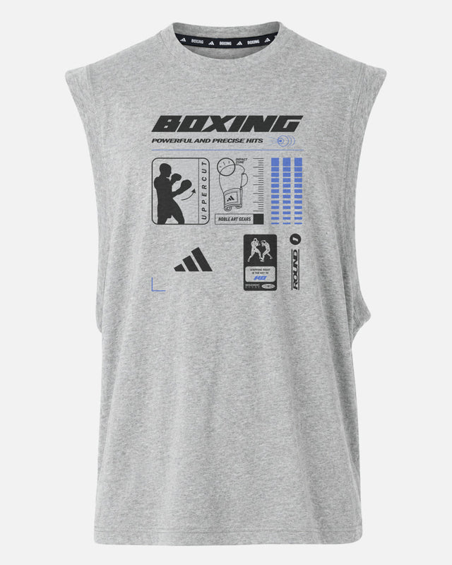 Adidas T-Shirt Boxing Graphic Line SL - Grau
