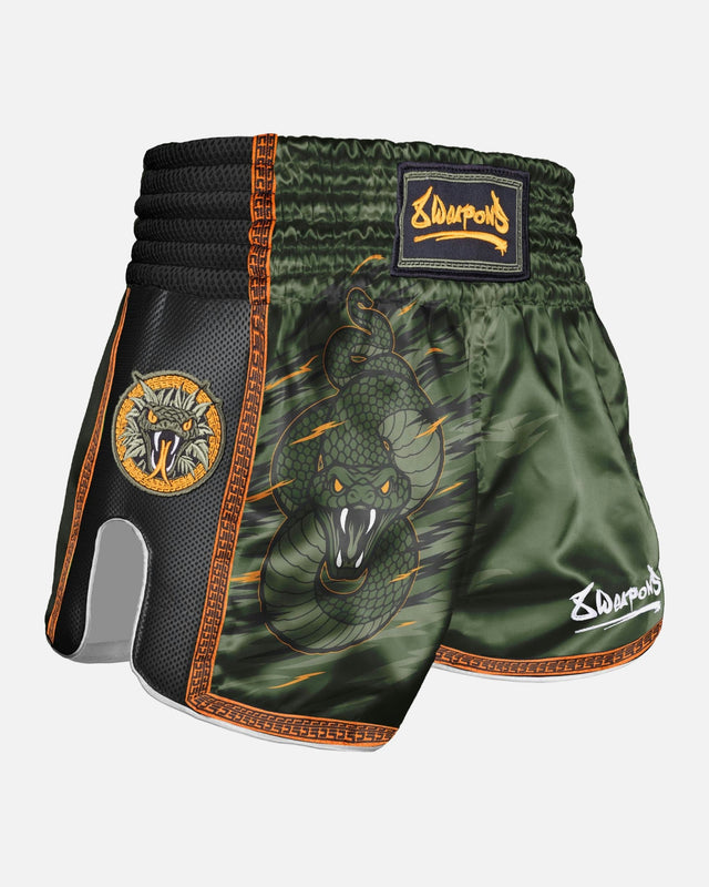 8 WEAPONS Muay-Thai-Shorts Beastial Viper - Khaki