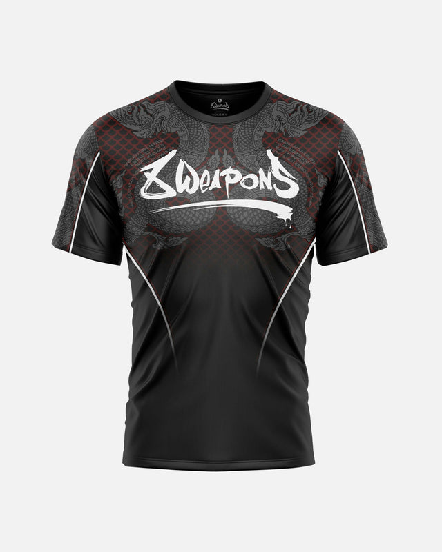 8 WEAPONS T-Shirt Naga Yant - Schwarz/Rot