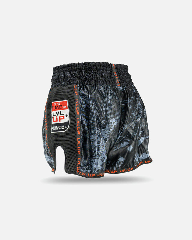 LVL UP Muay Thai Shorts Stadium - Schwarz