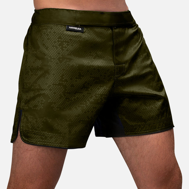 Hayabusa MMA Shorts Hex Mid-Thigh - Grün