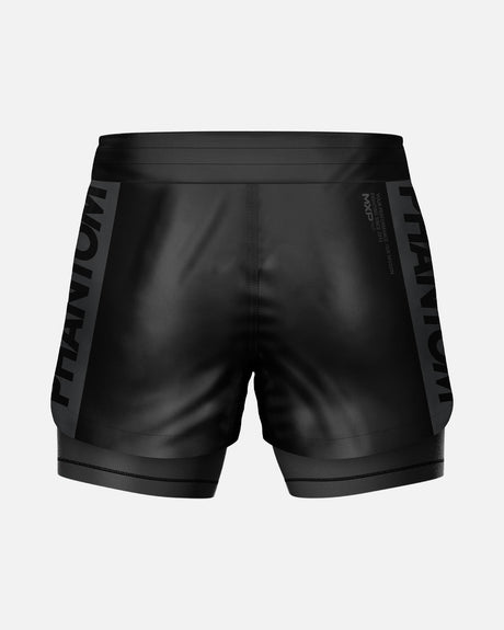 Phantom Athletics Kompressionsshorts Fusion 2in1 Apex - Schwarz/Grau