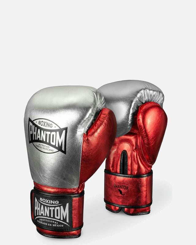 Phantom Athletics Boxhandschuhe Mexico - Silber/Rot