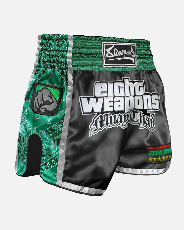 8 WEAPONS Muay-Thai-Shorts West Coast - Grün