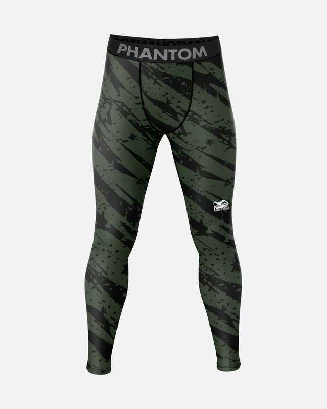 Phantom Athletics Kompressionsshorts Camo Tiger - Armeegrün