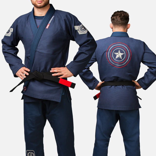 Hayabusa Marvel BJJ Gi Captain America - Blau