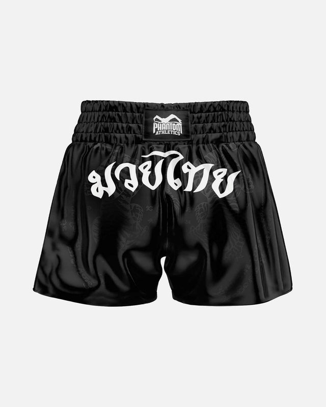 Phantom Athletics Muay Thai Shorts Sak Yant - Schwarz