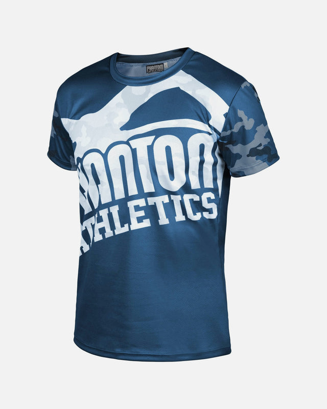 Phantom Athletics Trainingsshirt EVO Warfare - Marineblau Camo