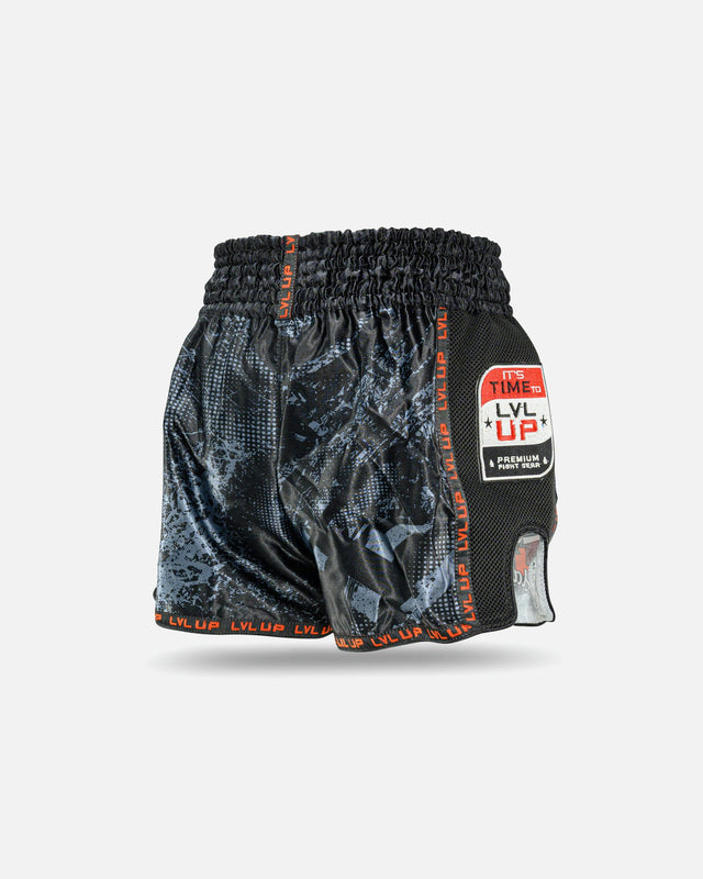 LVL UP Muay Thai Shorts Stadium - Schwarz