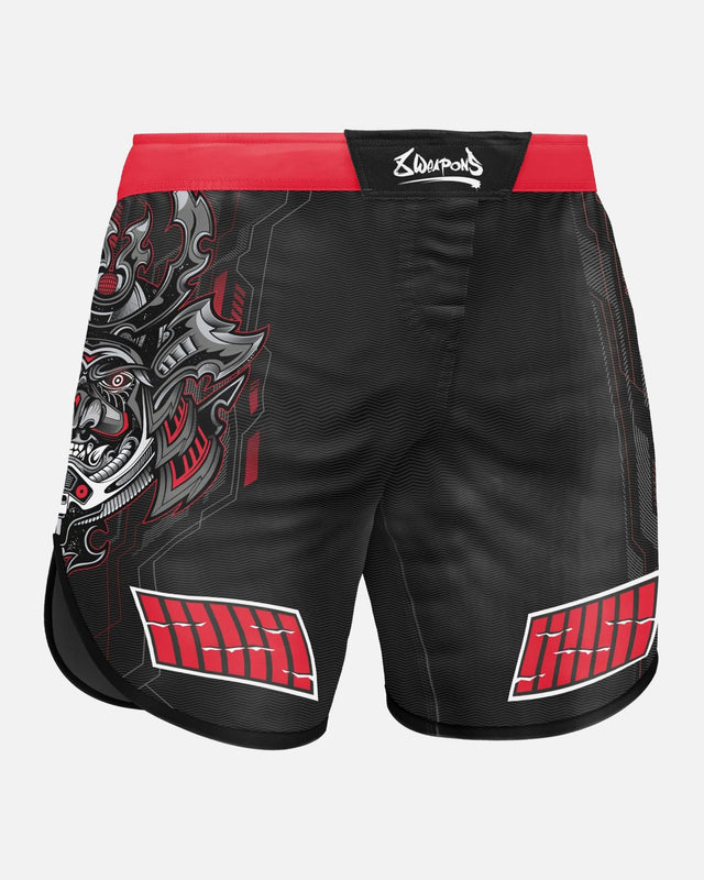 8 WEAPONS MMA Shorts Samurai 2.0 - Schwarz/Rot