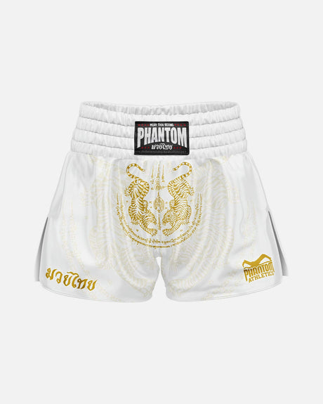 Phantom Athletics Muay Thai Shorts Sak Yant - Weiß/Gold
