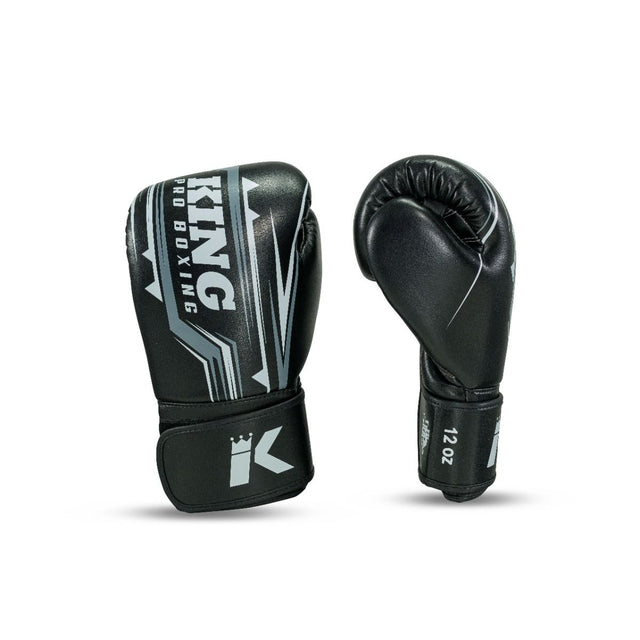 King Pro Boxing Boxhandschuhe BG Spartan – Schwarz/Grau