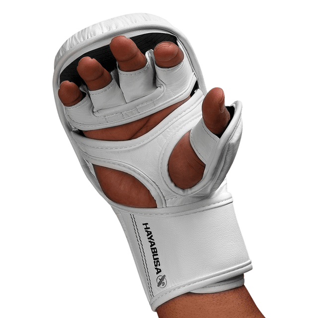 Hayabusa MMA-Sparringhandschuhe T3 Hybrid - Weiss/Schwarz