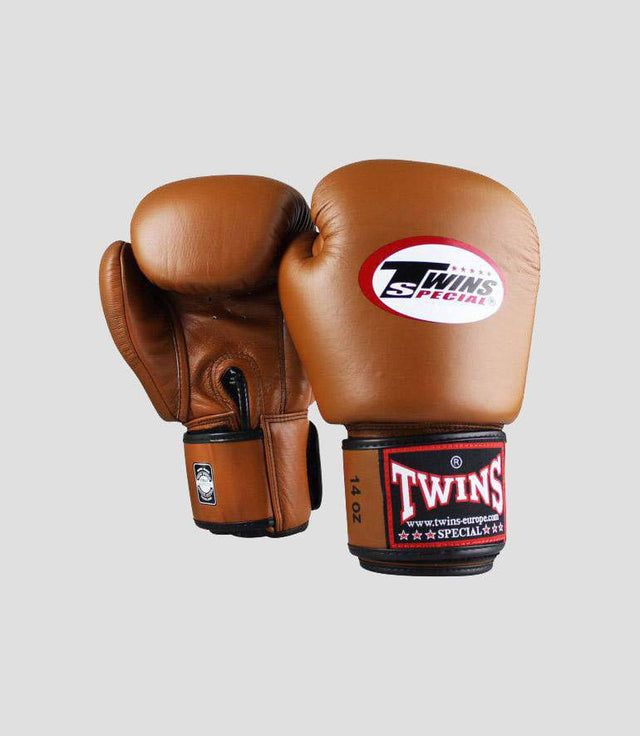 Twins Boxhandschuhe BGVL3 - Retro Braun - The Fight Company Deutschland