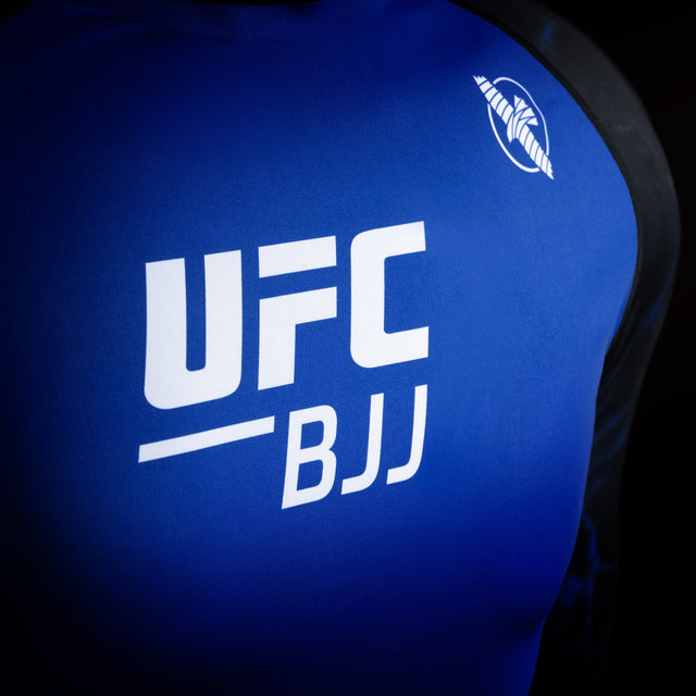 Hayabusa UFC BJJ Rashguard Langarm - Blau/Schwarz
