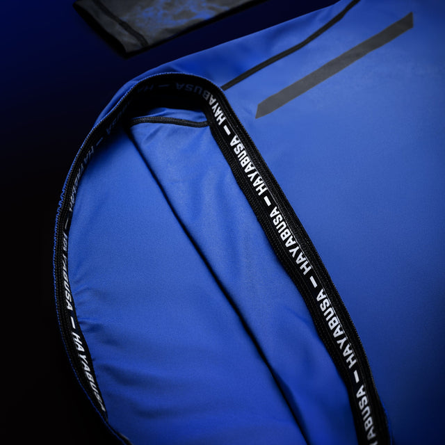 Hayabusa UFC BJJ Rashguard Langarm - Blau/Schwarz