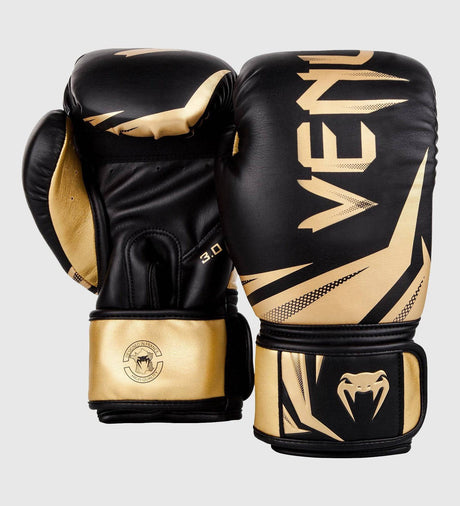 Venum Boxhandschuhe Challenger 3.0 - Schwarz/Gold - The Fight Company Deutschland