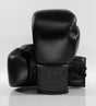 Caged Boxhandschuhe 'X Series' Schnürung - Schwarz/Schwarz - The Fight Company Deutschland